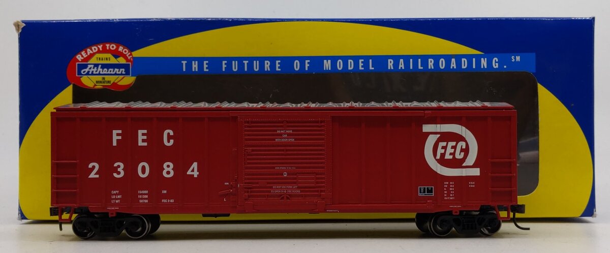 Athearn 92322 HO Scale Florida East Coast 50' ACF Boxcar #23084