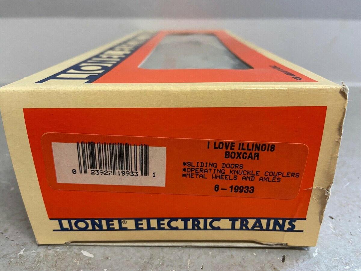 Lionel 6-19933 O Gauge I Love Illinois Boxcar #19933