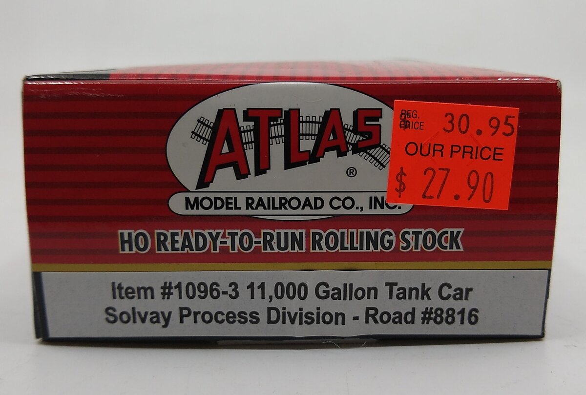 Atlas 10963 HO Solvay ACF 11,000-Gallon Tank #8816