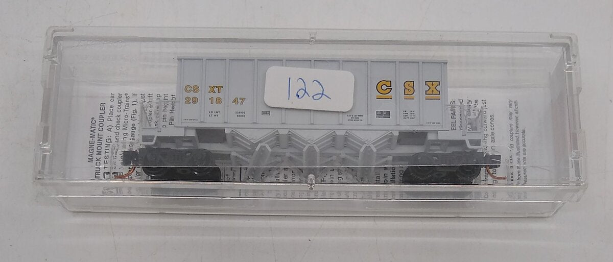 Micro-Trains 12500100 N CSXT 3-Bay Ortner Rapid Discharge Open Hopper #291847