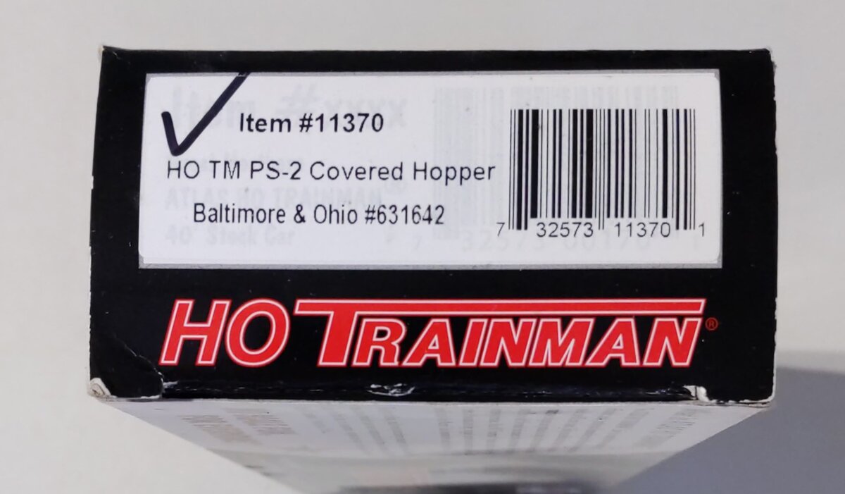 Atlas 11370 HO Scale Baltimore & Ohio PS-2 Covered Hopper #631642