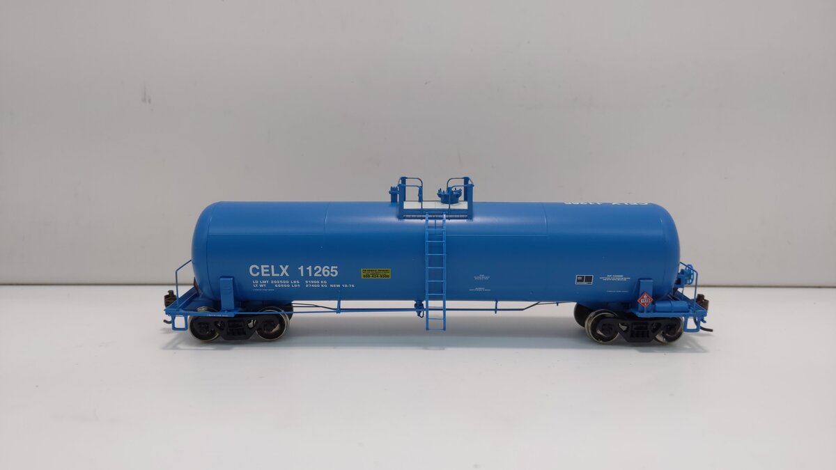 Athearn 73908 HO CELX 50' RTC 20,900 Gallon Tank Car #11265
