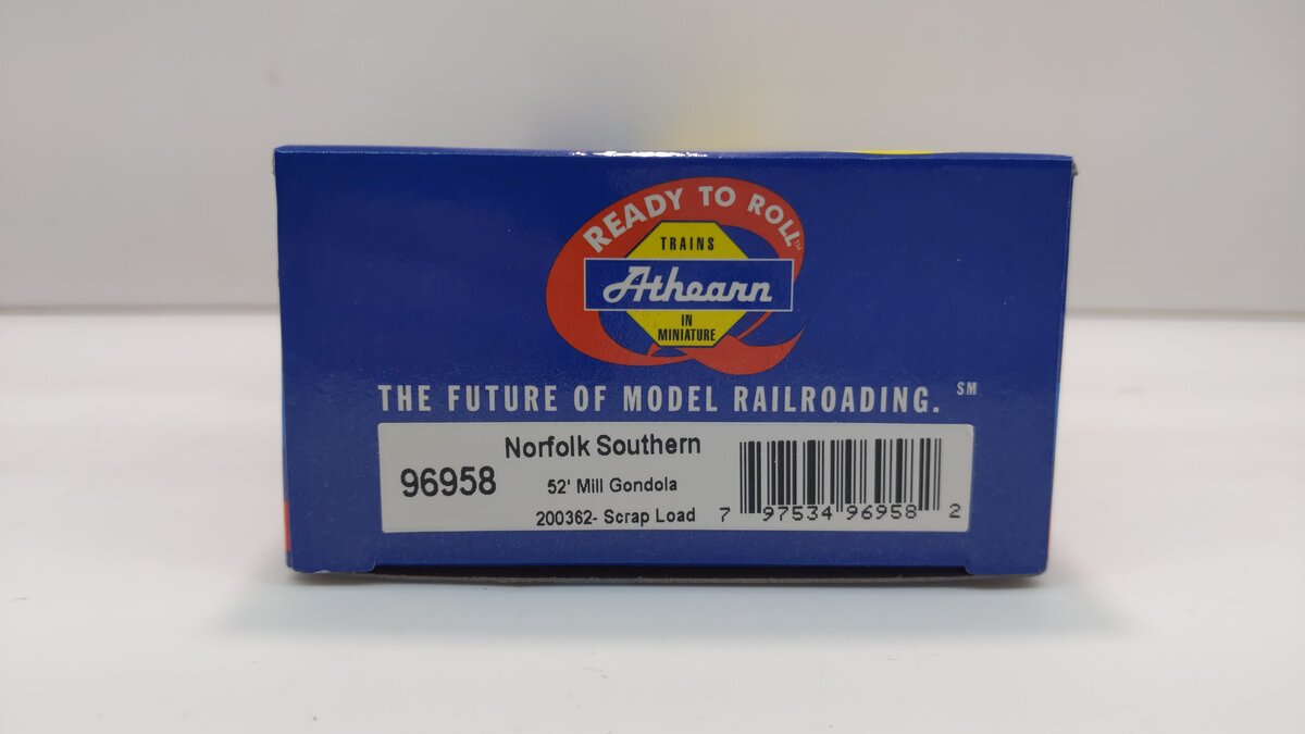 Athearn 96958 HO Norfolk & Southern 52' Mill Gondola w/Scrap Load #200362 - RTR