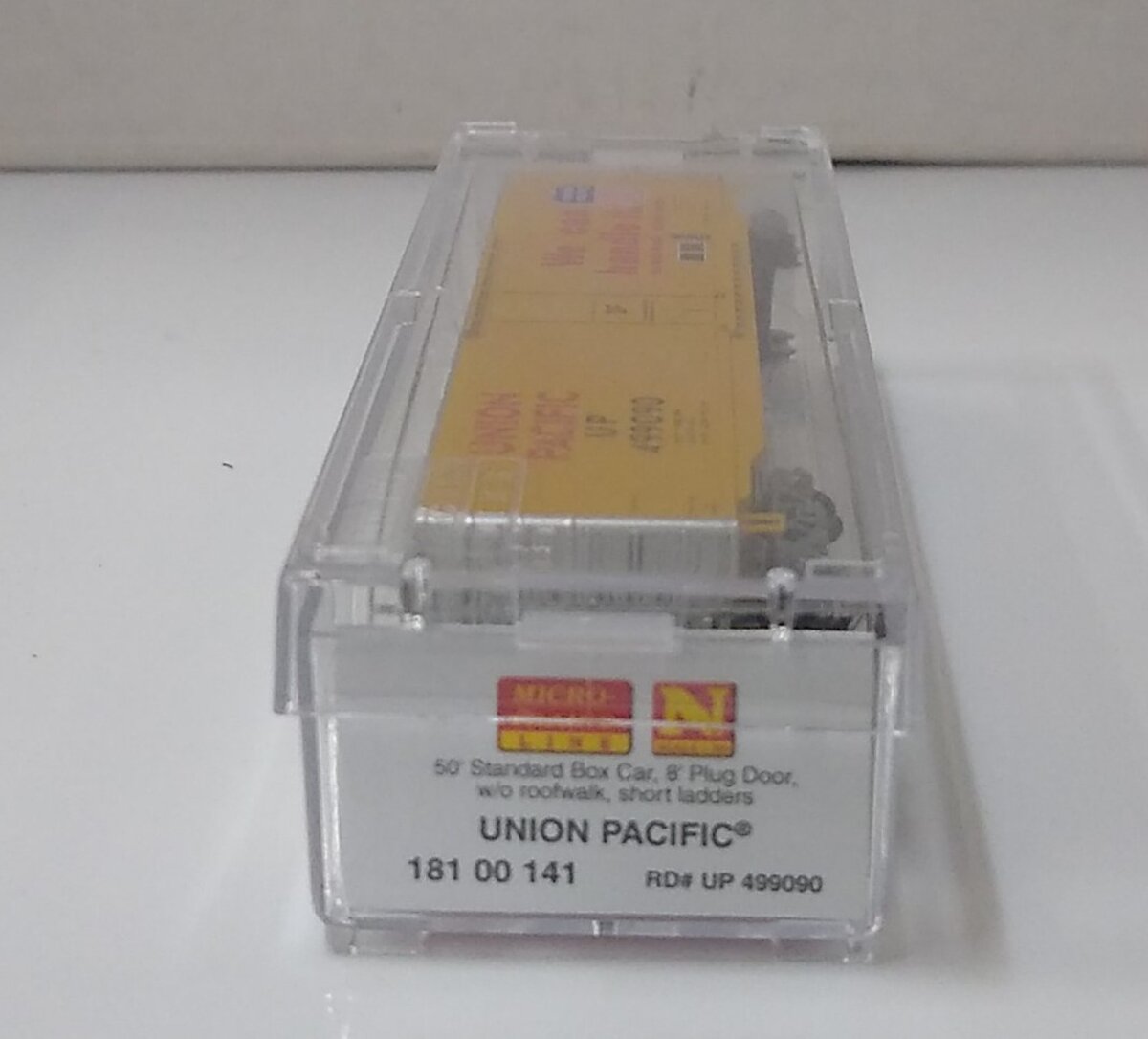 Micro-Trains 18100141 N Union Pacific 50' Standard Plug Door Boxcar #499090