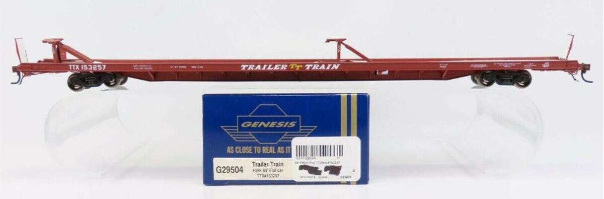 Athearn G29504 HO 89' F89-F Flat, TT/Red #153257