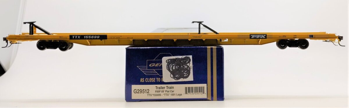 Athearn G29512 HO Scale TTX Corporation F89-F 89' Flatcar #155699