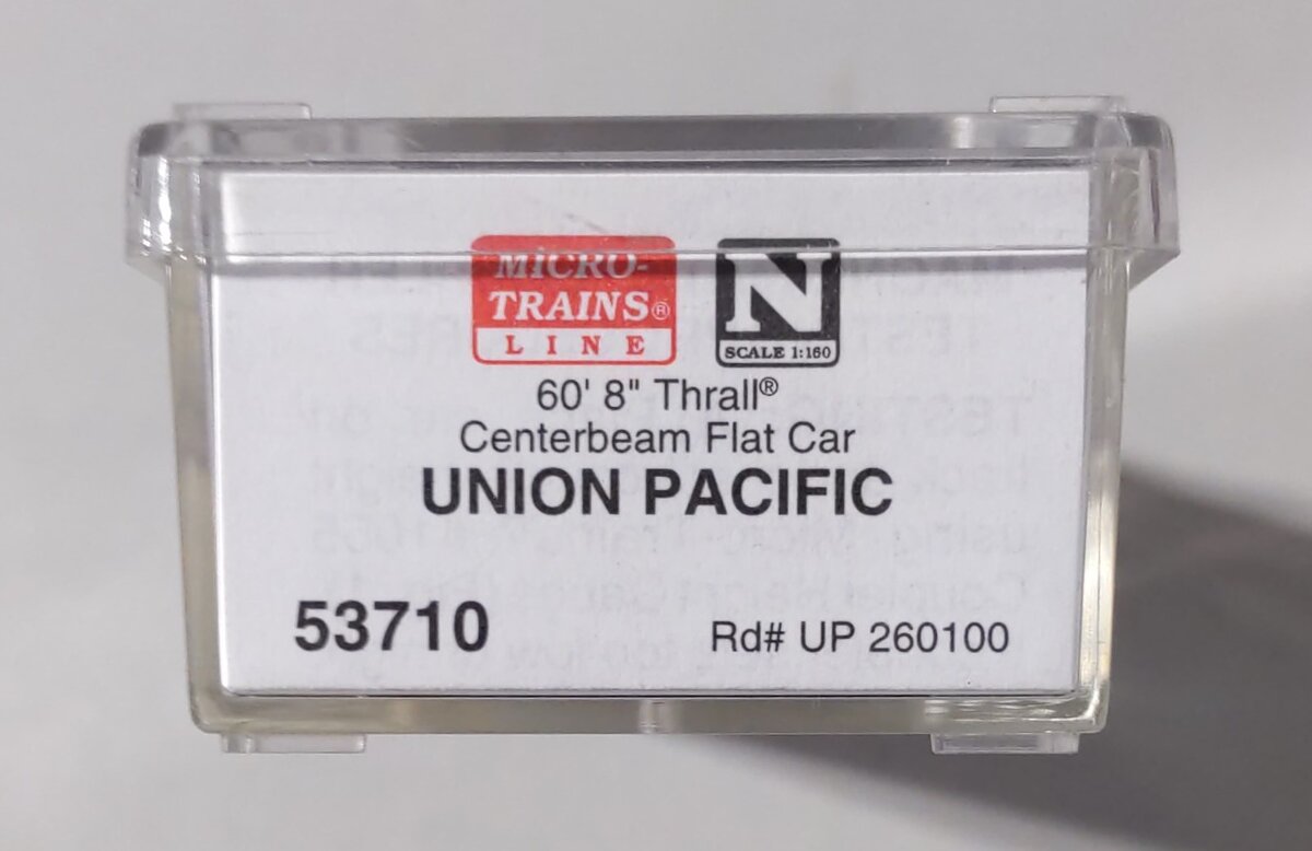 Micro-Trains 05300710 N Union Pacific 60' Thrall Centerbeam Flatcar #260100