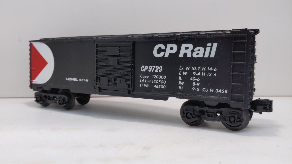 Lionel 6-9729 O Gauge CP Rail Boxcar