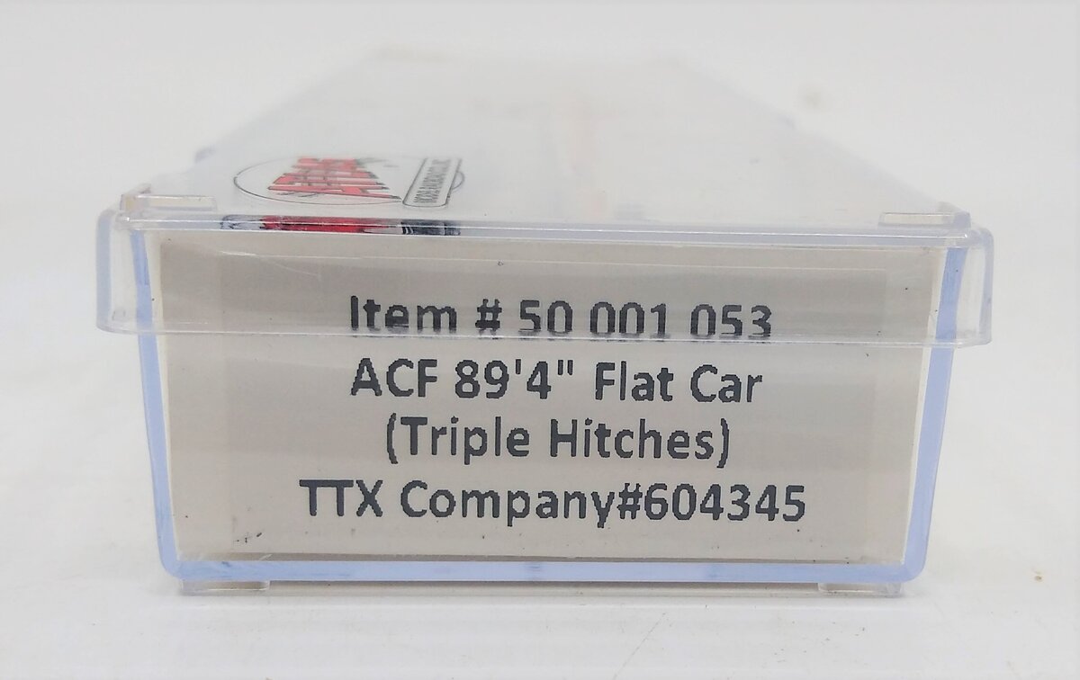 Atlas 50001053 N Scale TTX Company 89'4" Flat Car (Triple Hitches) #604345