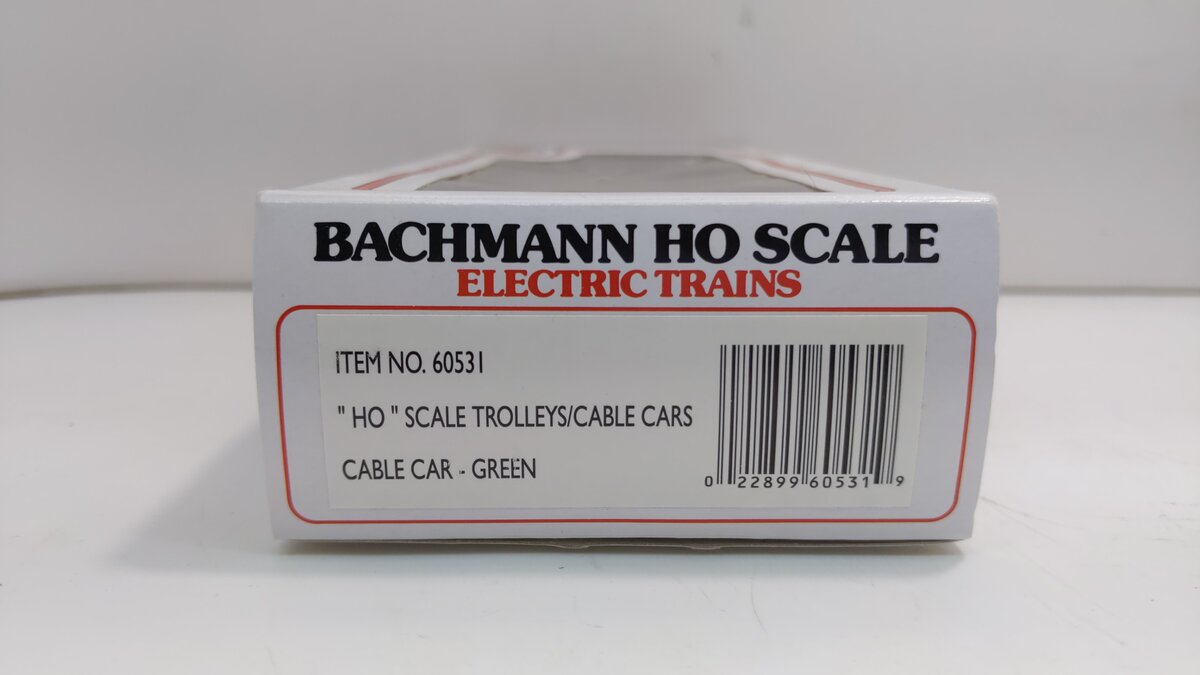 Bachmann 60531 HO Municipal Cable Car Electric Locomotive #3 (green)