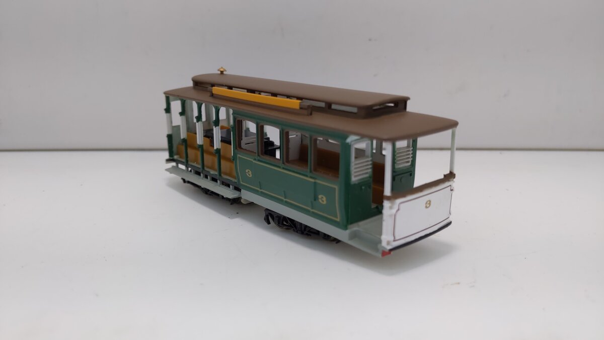 Bachmann 60531 HO Municipal Cable Car Electric Locomotive #3 (green)
