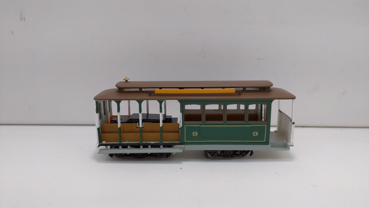 Bachmann 60531 HO Municipal Cable Car Electric Locomotive #3 (green)