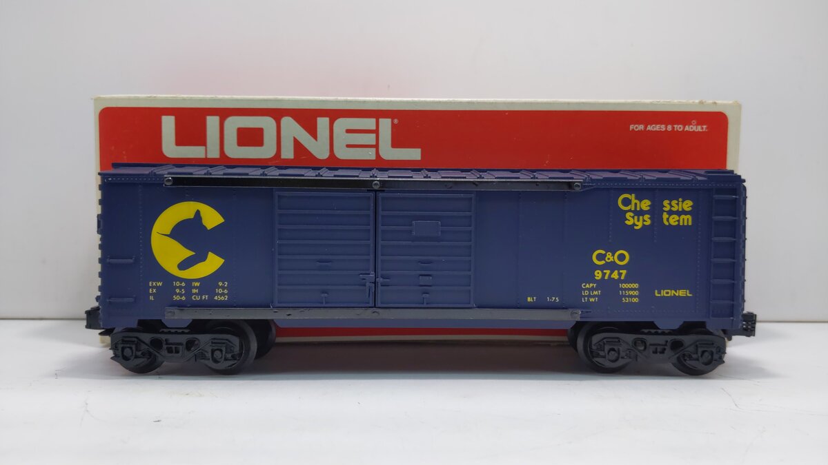 Lionel 6-9747 O Gauge Chessie System Boxcar