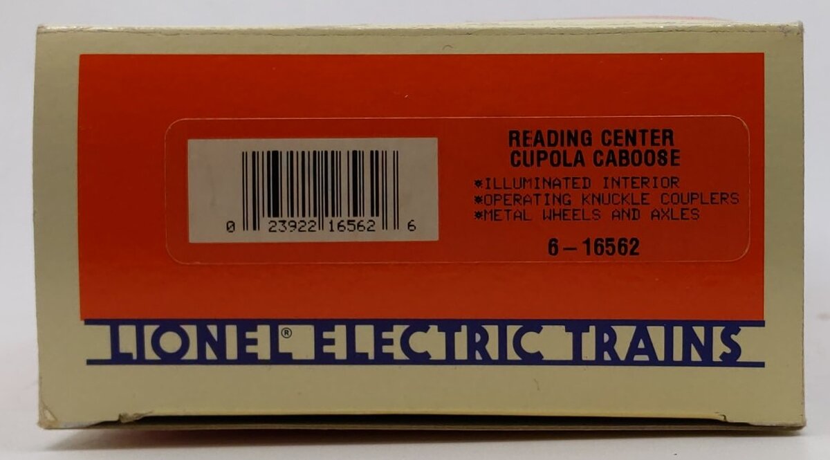 Lionel 6-16562 O Gauge Reading Center Cupola Illuminated Caboose