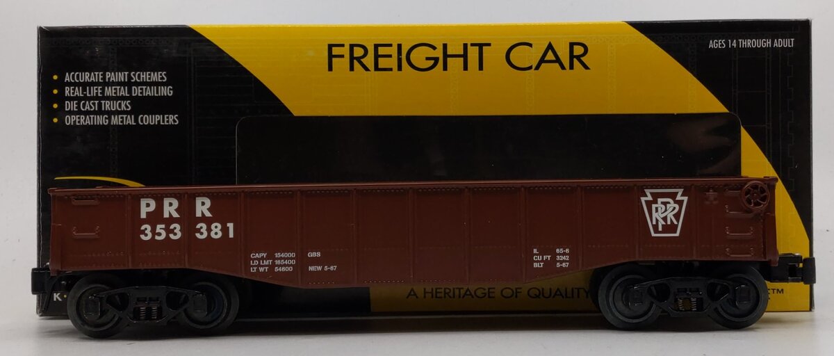 Lionel 6-22648 O Gauge Pennsylvania Gondola #353381
