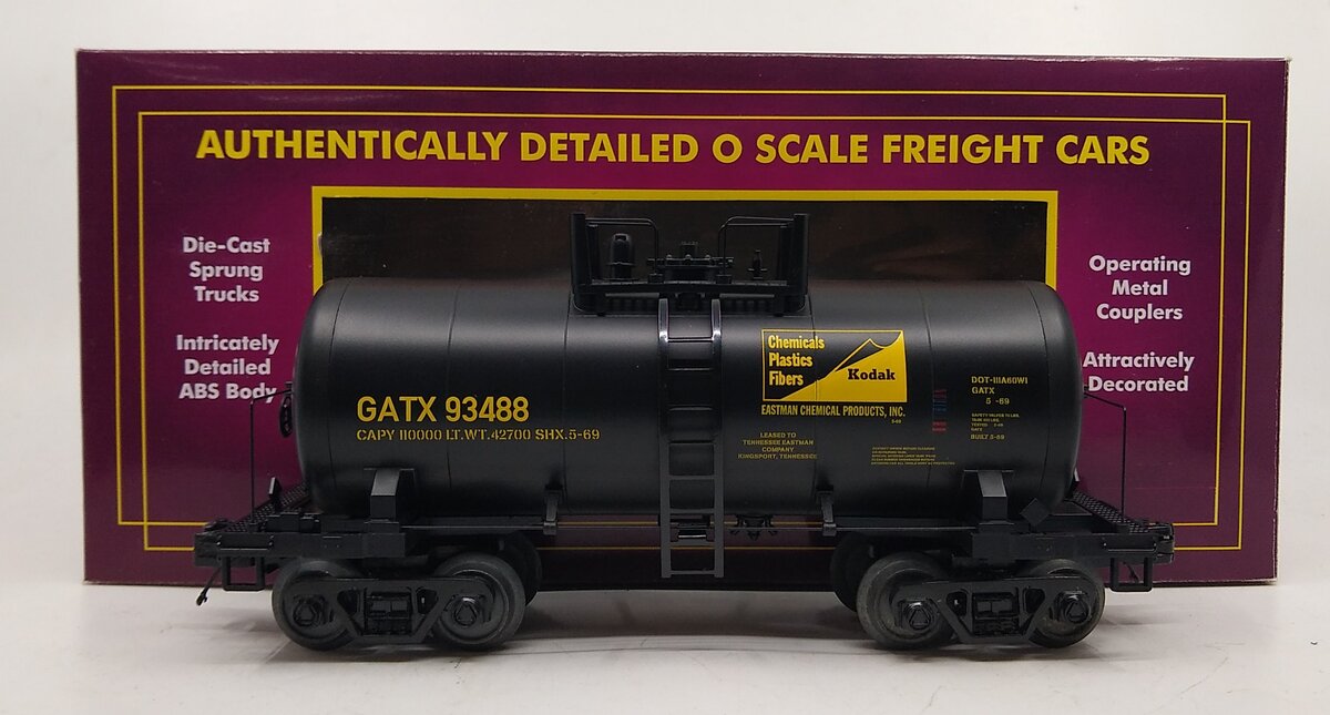 MTH 20-96256 O Gauge GATX 8,000 Gallon Tank Car #93488