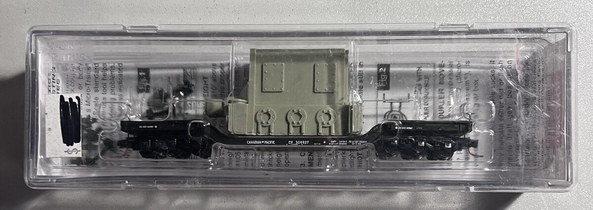 Micro-Trains 10900060 N Scale CP Heavyweight Depressed Center Flatcar #309927