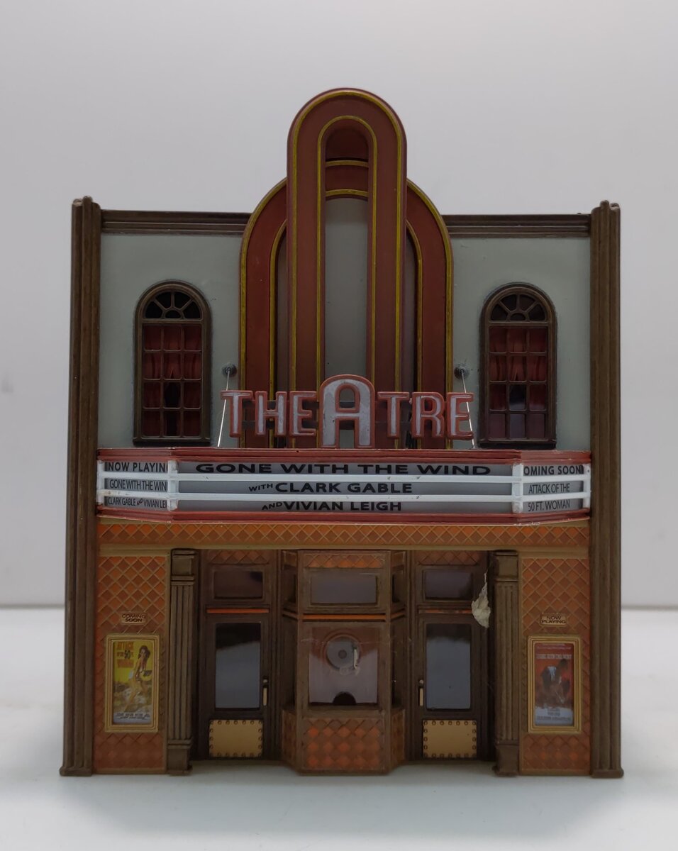 Woodland Scenics BR5054 HO Scale Built-&-Ready Theatre with Lighting Building