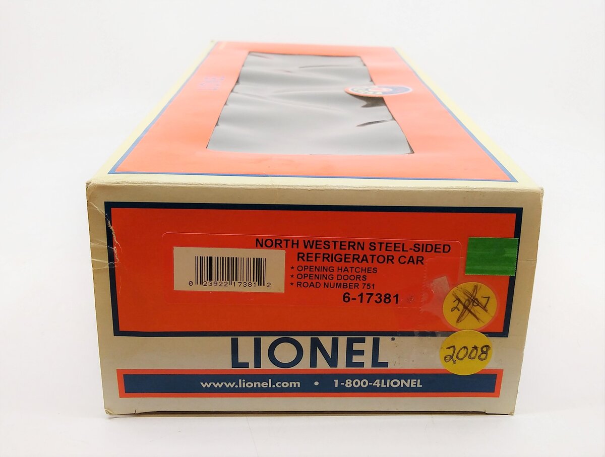 Lionel 6-17381 O Gauge North Western Steel Reefer #751