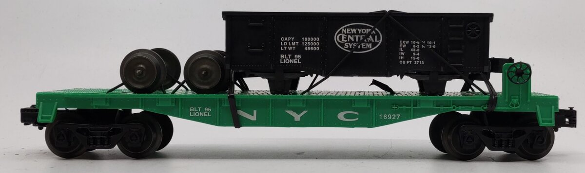 Lionel 6-16927 O Gauge New York Central Flatcar w/ Gondola