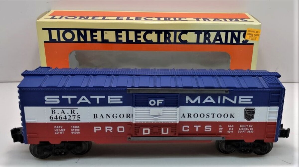 Lionel 6-19273 O Gauge State of Maine Boxcar #6464275