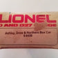 Lionel 6-9439 O Gauge Ashley Drew & Northern Boxcar