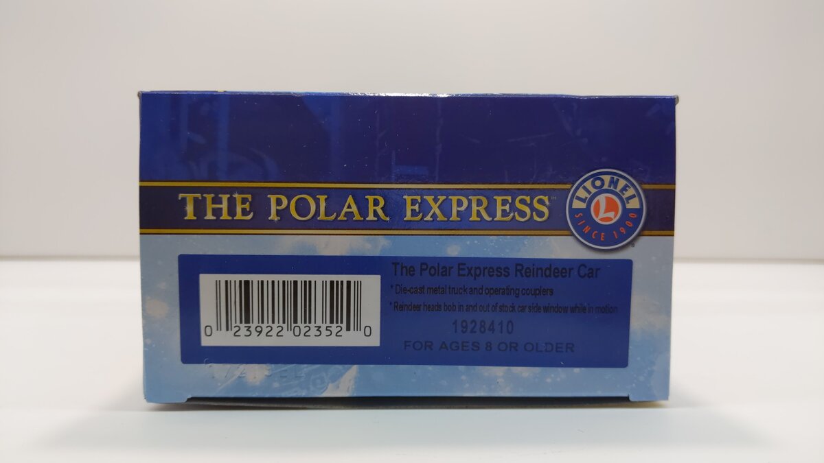 Lionel 1928410 O The Polar Express Reindeer Car