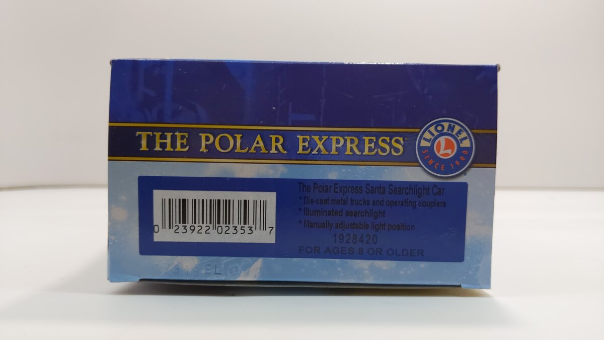 Lionel 1928420 O The Polar Express Searchlight Car