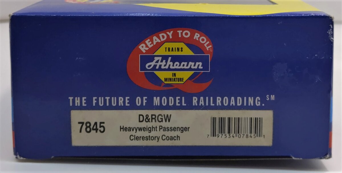 Athearn 7845 HO Denver & Rio Grande Western Clerestory Roof Coach #1012 Custom
