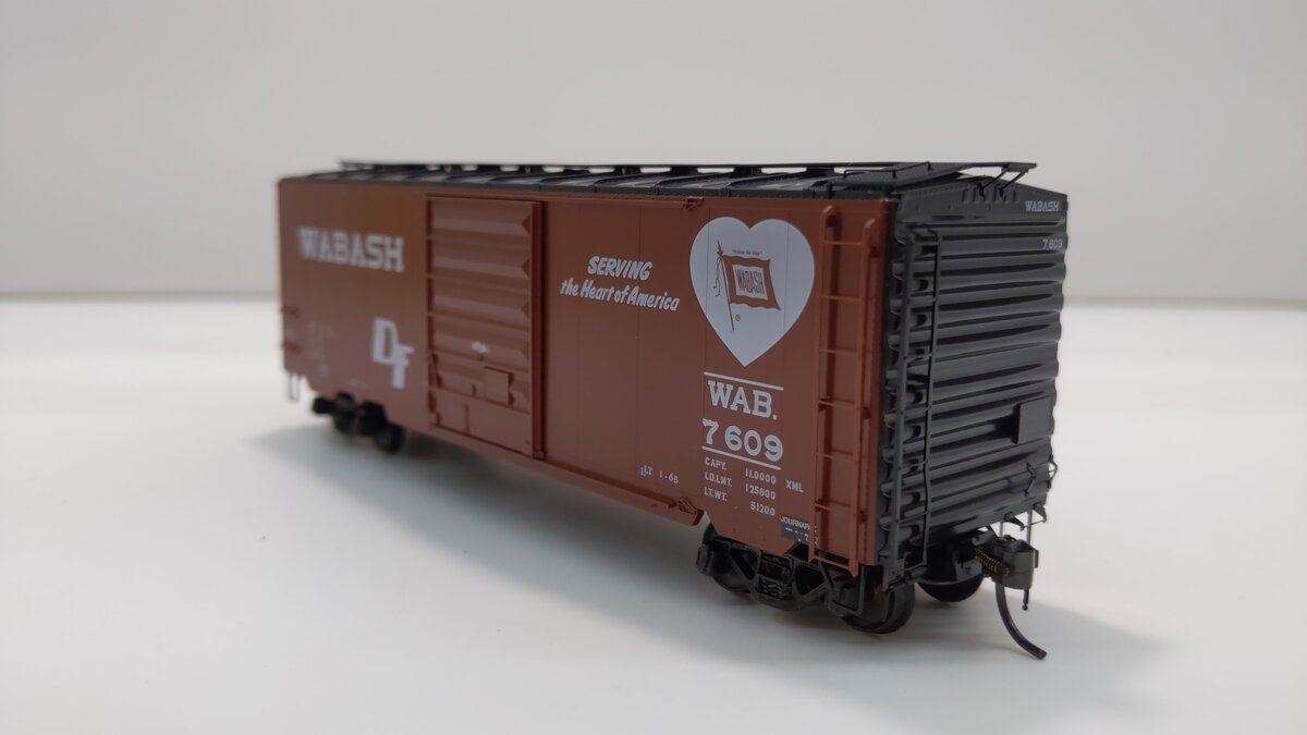 Kadee 5208 HO Wabash 40' PS-1 Standard Boxcar #7609