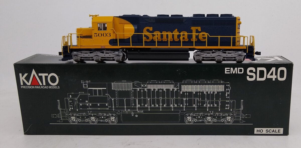 Kato 37-6327 HO Scale Santa Fe SD40 Diesel Locomotive #5003