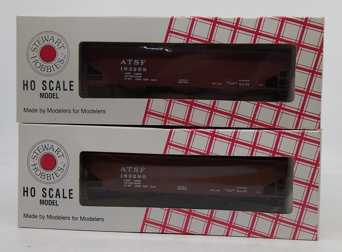 Stewart 10319 HO Scale ATSF Offset 70T Triple Hopper Kit Pack of 6