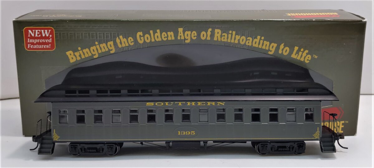 Roundhouse 84805 HO Scale Southern Overland Coach Passenger Car #1395