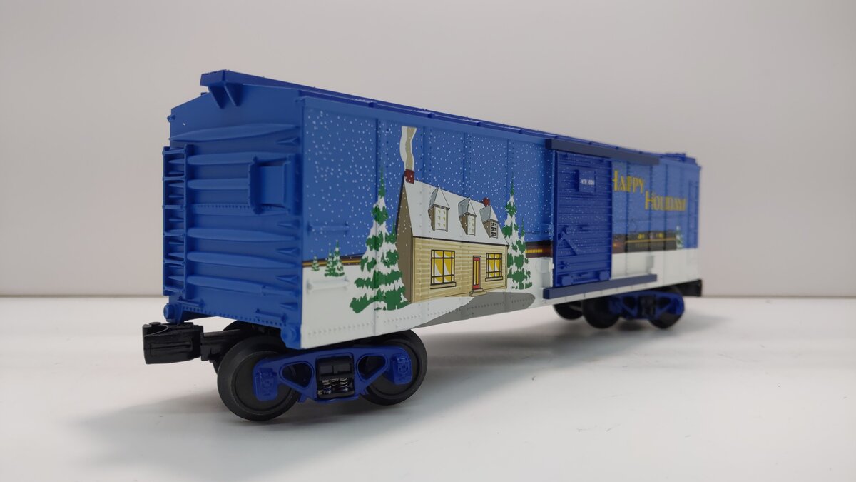 MTH 30-74356 O Gauge Happy Holidays Boxcar