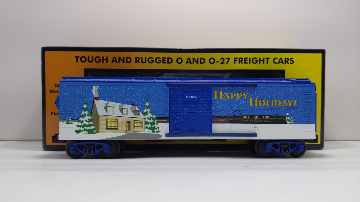 MTH 30-74356 O Gauge Happy Holidays Boxcar
