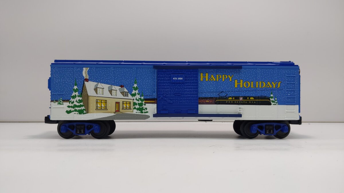 MTH 30-74356 O Gauge Happy Holidays Boxcar