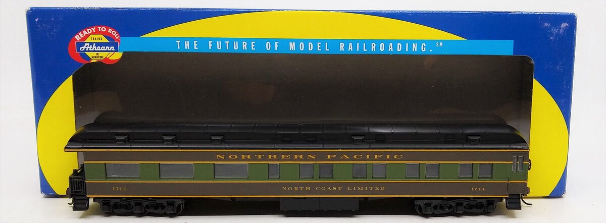 Athearn 7876 HO Northern Pacific Heavyweight Observation Car #1714