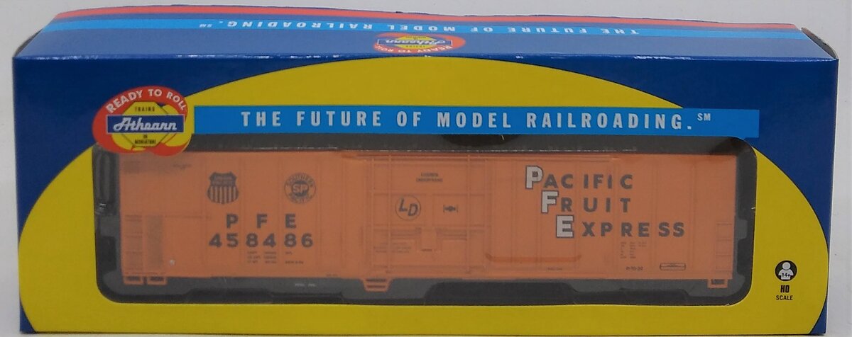 Athearn 71401 HO Scale Pacific Fruit Express 57' Mechanical Reefer #458486