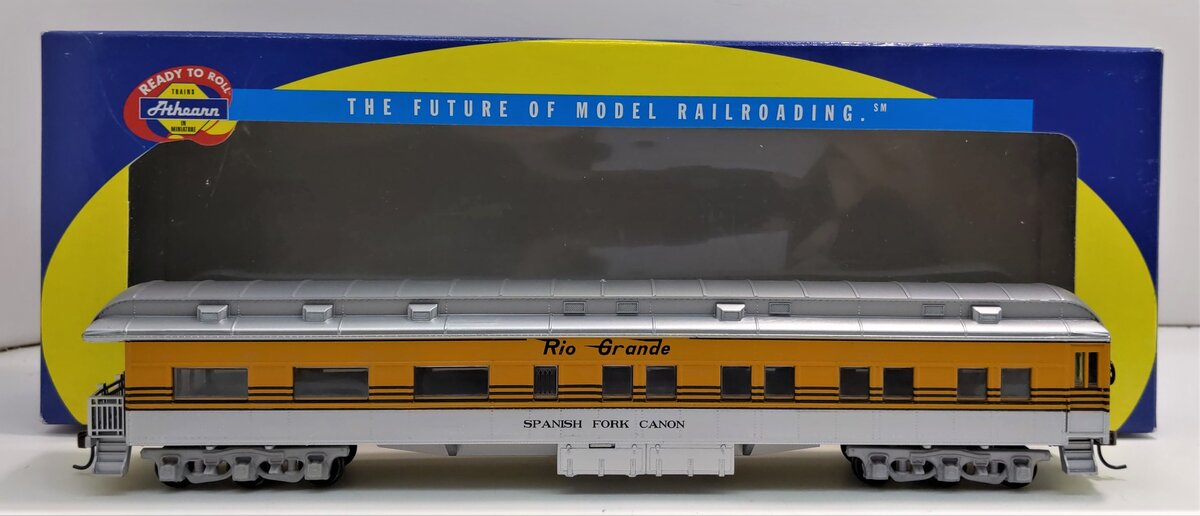 Athearn 7846 HO D&GRW Spanish Fork Canon Observation Passenger Car