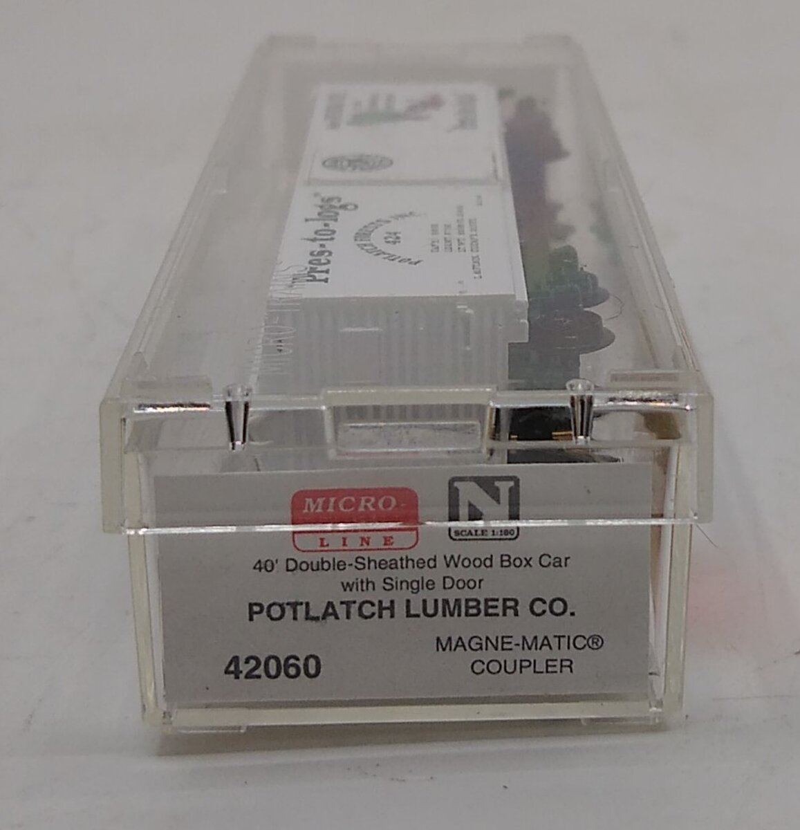 Micro-Trains 04200060 N Scale Potlatch Lumber Co. 40' Wood Boxcar #424