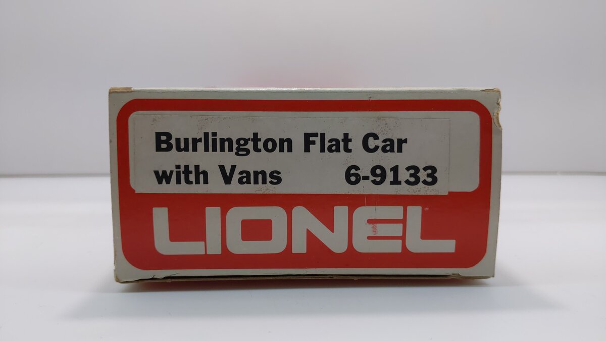 Lionel 6-9133 O Gauge Burlington Northern Flatcar #9133 with Trailers