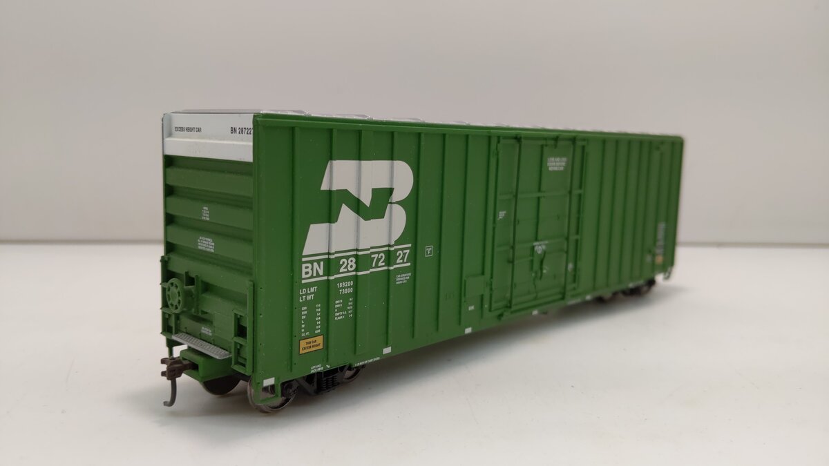 Walthers 932-7101 HO Scale BN Gunderson 50' Hi-Cube Paper Boxcar #287227