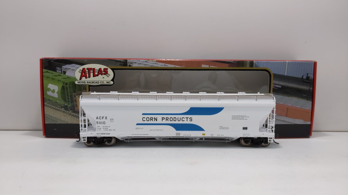 Atlas 1504-1 HO Scale Corn Products ACF Pressure Aide Center Flow Hopper #51110