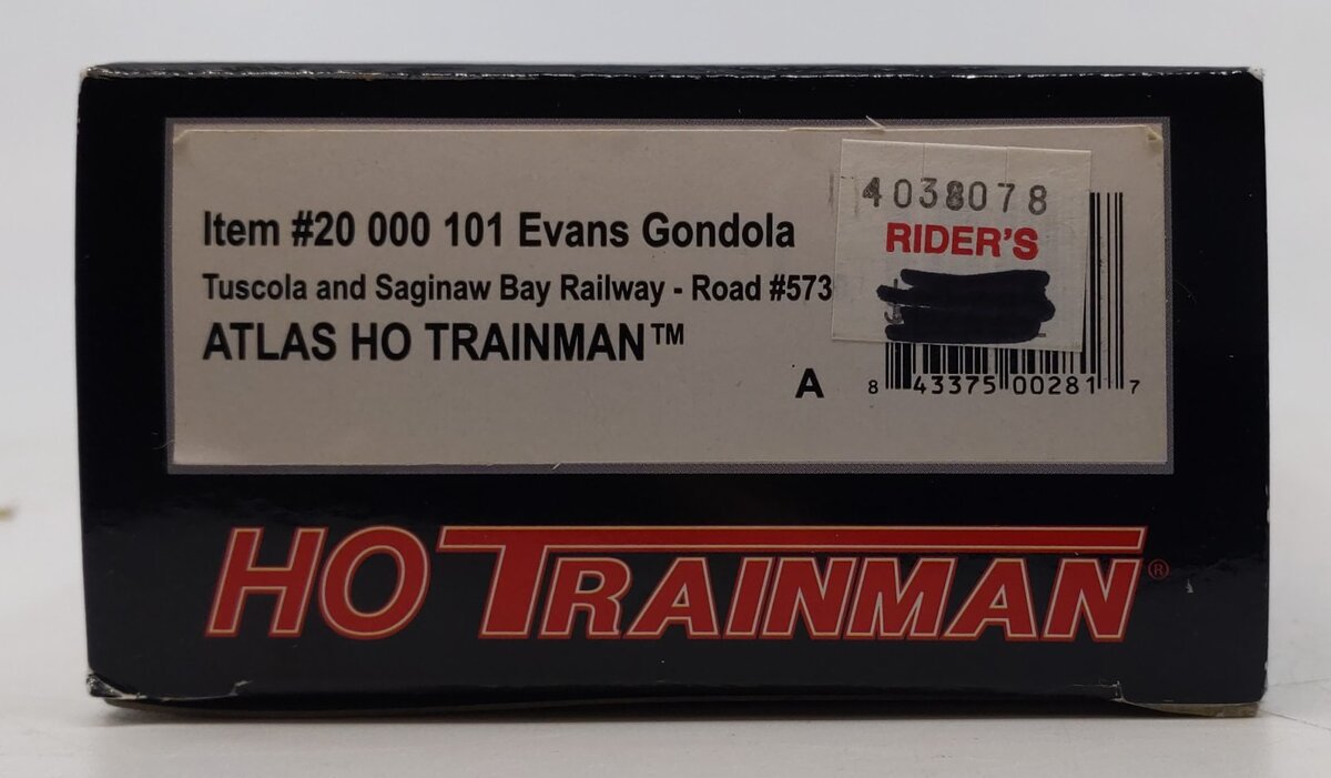 Atlas 20000101 HO Scale Tuscola & Saginaw Bay Railway Evans 52' Gondola #5730