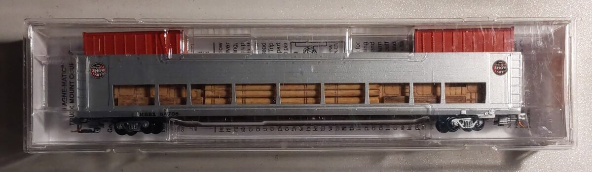 Micro-Trains 11200710 N Ringling Bros Modified Bi-Level Open Autorack #84708