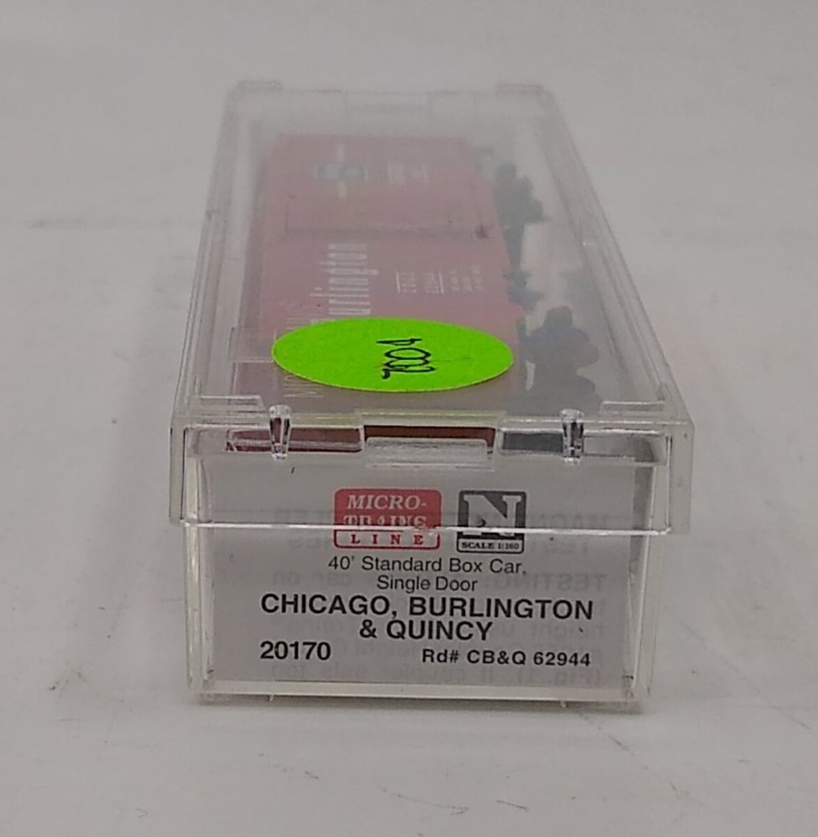 Micro-Trains 02000170 N CB&Q 40' Standard Single Door Boxcar #62944