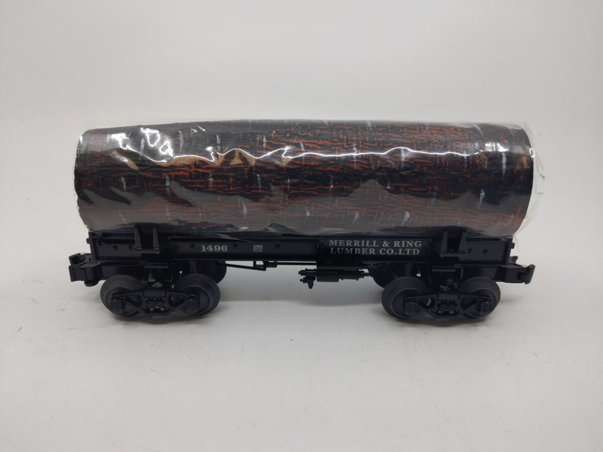 Lionel 6-27863 O Gauge Merrill & Ring Lumber Skeleton Log Car