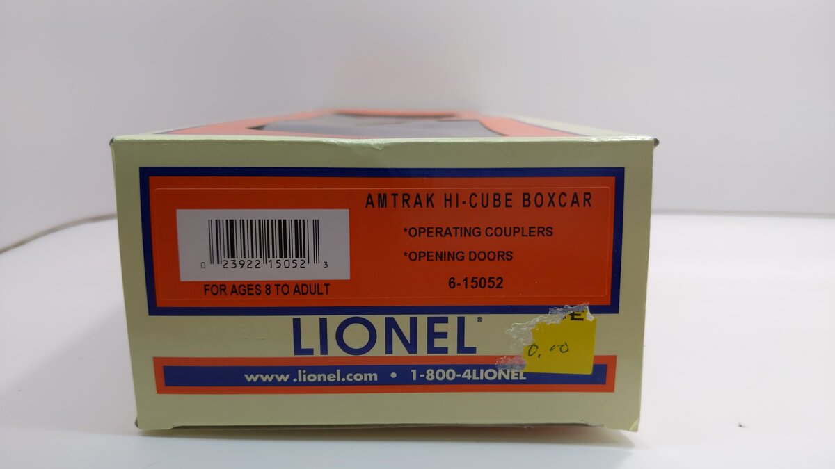 Lionel 6-15052 O Gauge Amtrak Hi-Cube Boxcar