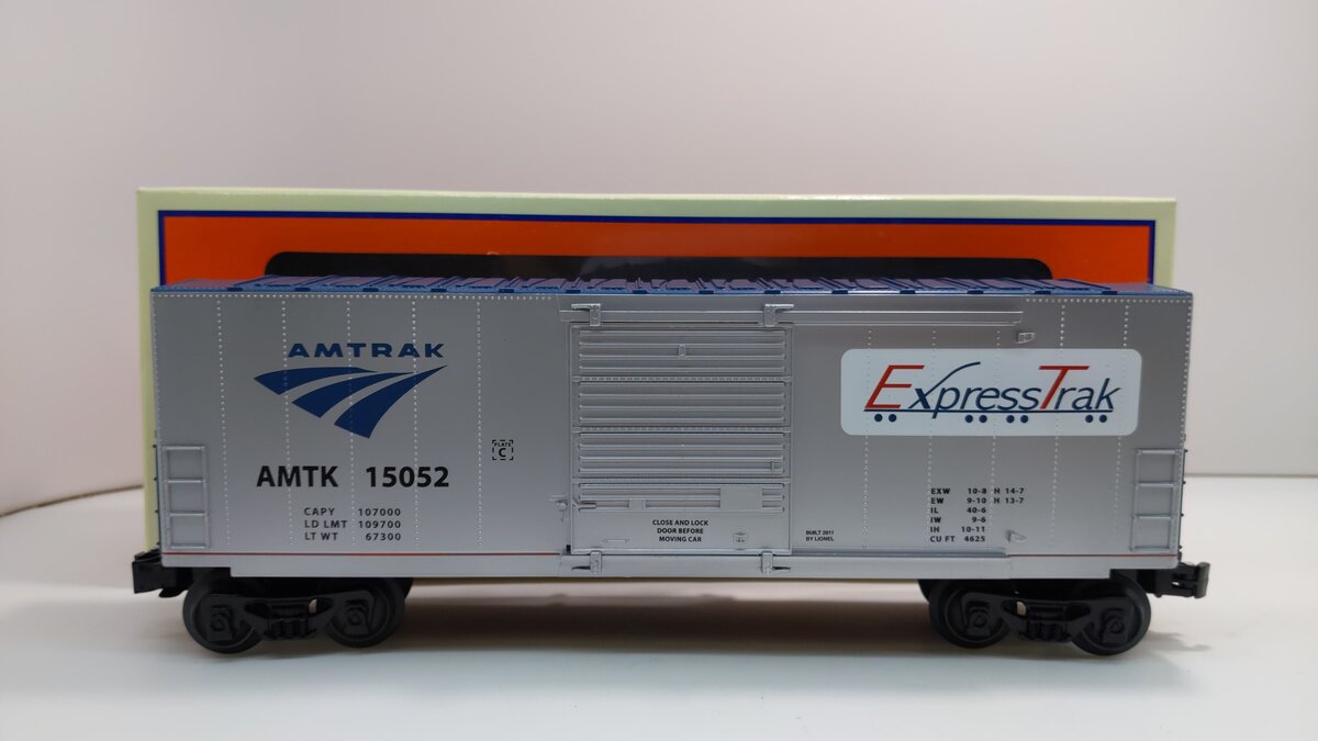 Lionel 6-15052 O Gauge Amtrak Hi-Cube Boxcar