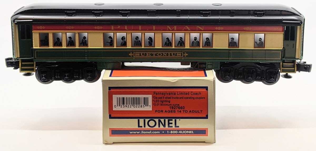 Lionel 1927660 O Gauge Pennsylvania Suetonius Limited Coach